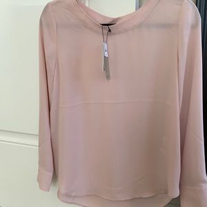 Pink long sleeve blouse